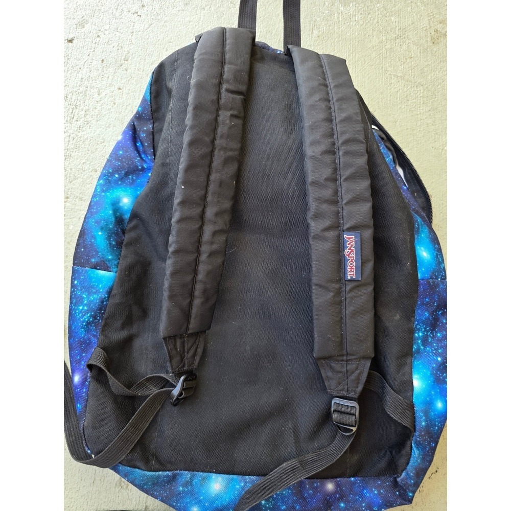 JanSport SuperBreak Backpack Blue Purple Galaxy Nebula Space Print School Bag E3 - Picture 16 of 16